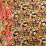 Kassipoeg, kutsikas, maamaja trikotaažkangas, 115x150cm kupongina, 13227