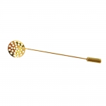 Perforated Round Pin-On Hat Pin & Brooch Base, 73mm