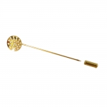 Perforated Round Pin-On Hat Pin & Brooch Base, 73mm