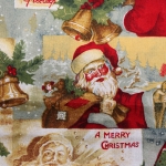 Puuvillane kangas Jõuluvanaga, Art.123.893
