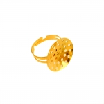 Perforated Round Finger Ring Base / 20mm