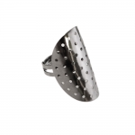 Perforated Oval Finger Ring Base / 35 x 19mm
