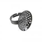 Sõrmusetoorik sõelataolise kettaga / Perforated Round Finger Ring Base / 25mm