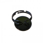 Sõrmusetoorik ümara kettaga / Ridged Round Finger Ring Base / 18mm