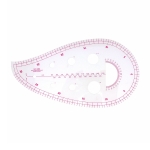 Transparent plastic French Curve Ruler, Patternmaster, metric #6460