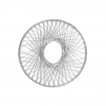 Circular Wire Charm with Hollow Center, 60mm