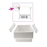 Hard Plastic Drawer with table attachment 33,5 x 13,5 x 7 cm, KL0453