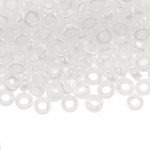 Pärlisegu Valgetest piimjatest pärlmutter läikega pärlitest 6-7mm, 50/100g pakk