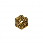 Bead Cap with Dot Pattern, 14mm