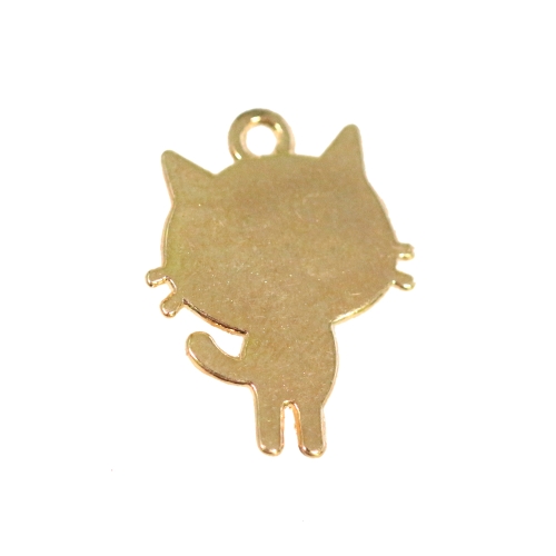 Kassikujuline, riputis, Jewelery Spacer with Cat, 19 x 15 x 2 mm