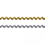 Metallic Ric Rac Ribbon 8 mm, 841511121