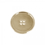 Kõrge äärega, sileda pinnaga, nelja auguga metallnööp, 23mm, 36L