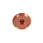 Metallist ümar, sileda pinnaga kannaga nööp, 21mm, 32L