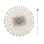 Plastic Pearl Headed Pins; 40 pcs, 38 x ø0,60 mm, KL1769