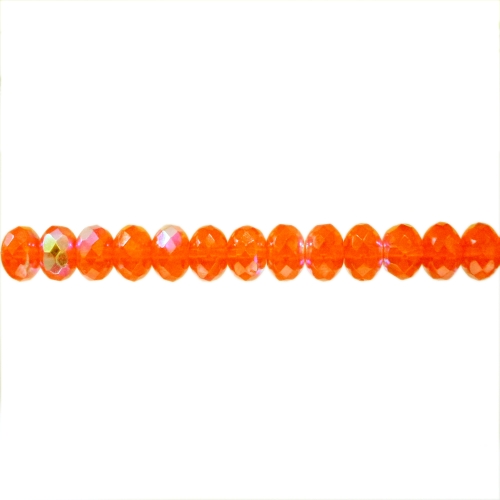 Tahuline, 1/3 AB läikega rondellikujuline klaashelmes, Gütermann, 8x6mm