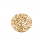 Reljeefse ornamendimustriga, kumer, kannaga metallnööp, 23mm, 36L