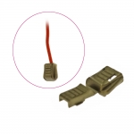 Ekstratugeva haardega plastmassist nööri otsik, 8,5 x 18 x 18 mm, sobib nöörile ~ø6 mm