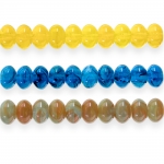 Round smooth glass beads, Preciosa (Czech), 9x6mm