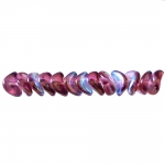 Irregularly-shaped glass beads, 9mm