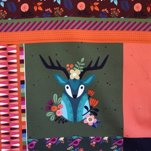Kirju mustriga, puuvillane sisustuskangas kupongina, 95x140cm, 994041