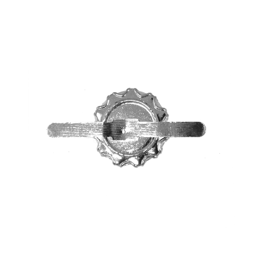 Klaasist, ümarad, tahulised dekoratiivkivid, needilaadse metallist kinnitusega 14 x 8mm