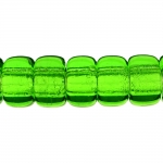 Cylinder-shaped glass beads with 7mm hole, 17x11mm