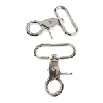 High Gloss Swivel hook; swivel latch; swivel ring; snap hook, key clasp, Twist Base, 58 x 46 mm for band 30 (-35) mm