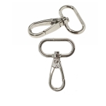 Swivel hook; swivel latch; swivel ring; snap hook, key clasp, Twist Base, 46 x 31 mm for band 20 (-25) mm