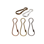 Simple spring clip 20 mm, cord hole ø4 mm