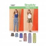 Naiste püksid ja seelikud, Simplicity Pattern #1887