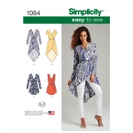 Women`s Tunics, Sizes: R5 (14-16-18-20-22), Simplicity Pattern #1064