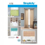 Window Treatments, Sizes: OS (ONE SIZE), Simplicity Pattern #1176