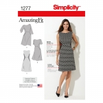 Naiste pluss-suurustele: hämmastavalt-istuv kleit, Simplicity Pattern #1277