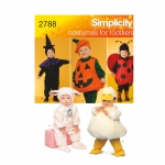 Toddler Costumes, Sizes: A (1/2,1,2,3,4), Simplicity Pattern #2788
