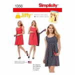 Women`s Jiffy® Reversible Wrap Dress, Simplicity Pattern #1356