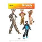 Laste, poiste ja tüdrukute kostüümid, suurused: A (XS,S,M,L), Simplicity Pattern #2855