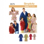 Naiste, meeste ja laste hommikumantlid, Simplicity Pattern #3575