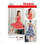 Women`s and Plus Size Dresses, Simplicity Pattern #8051