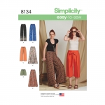 Women`s Easy-to-Sew Trousers and shorts, Simplicity Pattern #8134