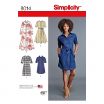 Women`s Shirt Dress, Simplicity Pattern #8014