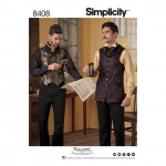 Men`s Shirt and Vest, Simplicity Pattern #8408
