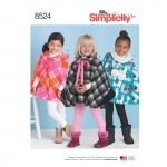 Child`s Poncho, Sizes: A (S-M-L), Simplicity Pattern #8524