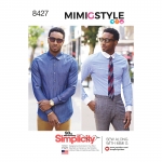 Meeste fit-särk krae ja manseti variatsioonidega, autor Mimi G, Simplicity Pattern # 8427