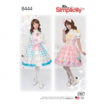 Naiste Lolita kostüüm, suurused: D5 (4-6-8-10-12), Simplicity Pattern # 8444