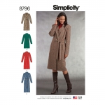 Misses / Petite Lined Coat, Simplicity Pattern #8796