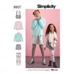 Laste ja tüdrukutes spordiriided, Simplicity Pattern #8807
