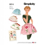 Misses` Vintage Aprons, Sizes: OS (ONE SIZE), Simplicity Pattern #8814