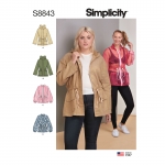 Naiste anorak jakk, Simplicity Pattern #S8843