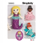 Tuffed Dolls, Sizes: OS (ONE SIZE), Simplicity Pattern #S8863