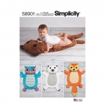 Baby Tummy Time Animal Mats, Sizes: OS (ONE SIZE), Simplicity Pattern #S8901